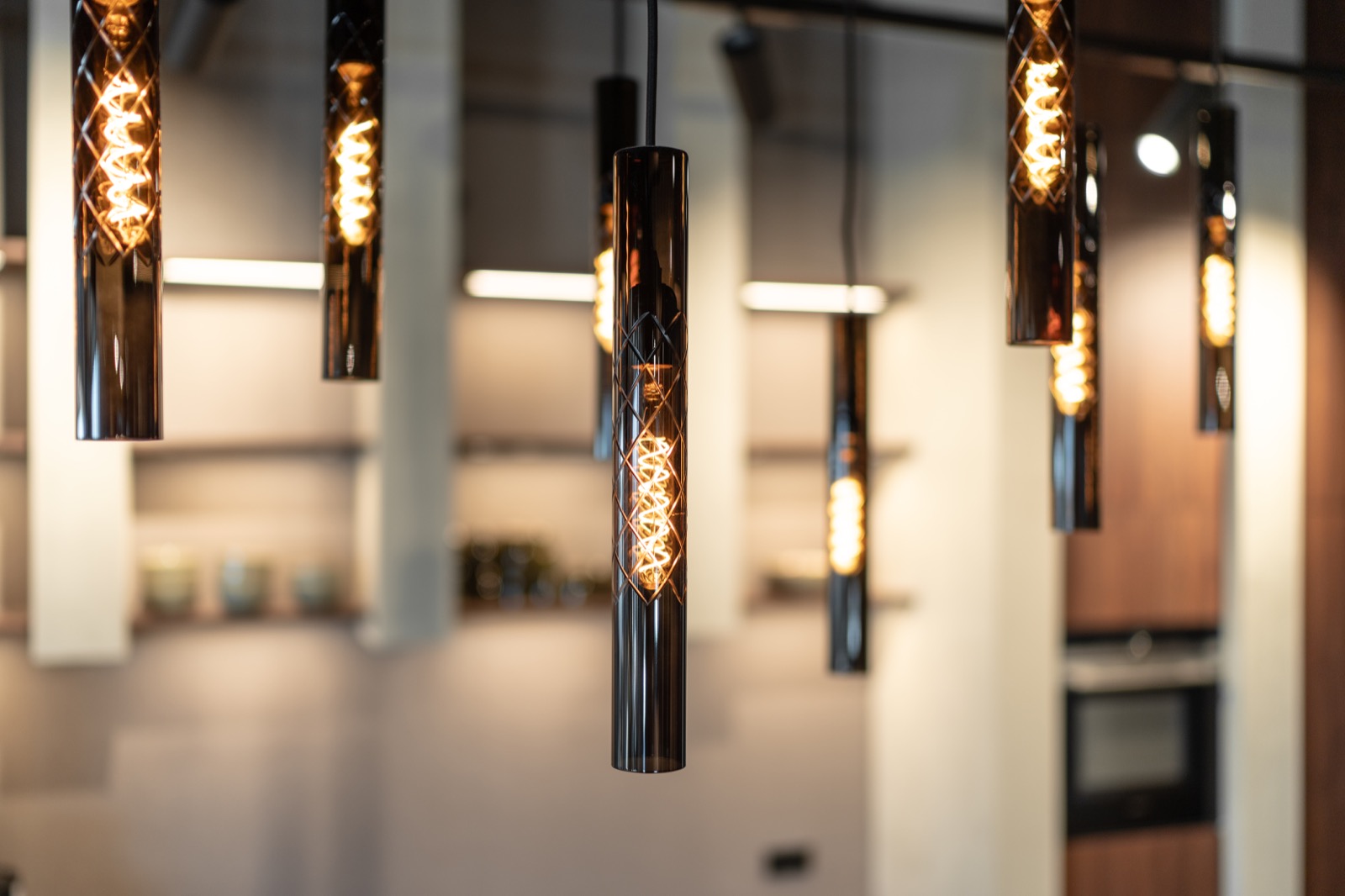 vergadertafel met luxe verlichting