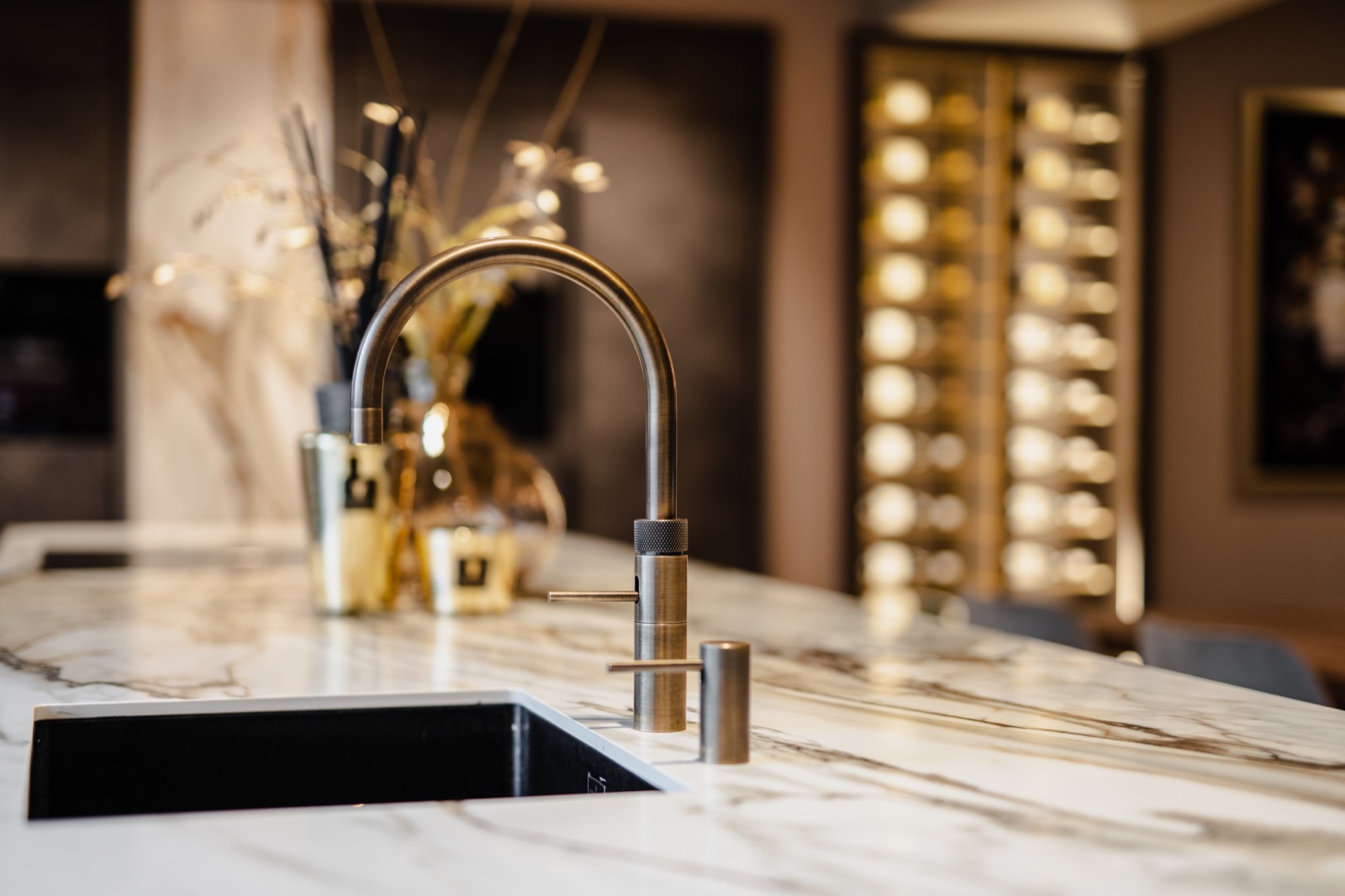 luxe keuken met keukeneiland