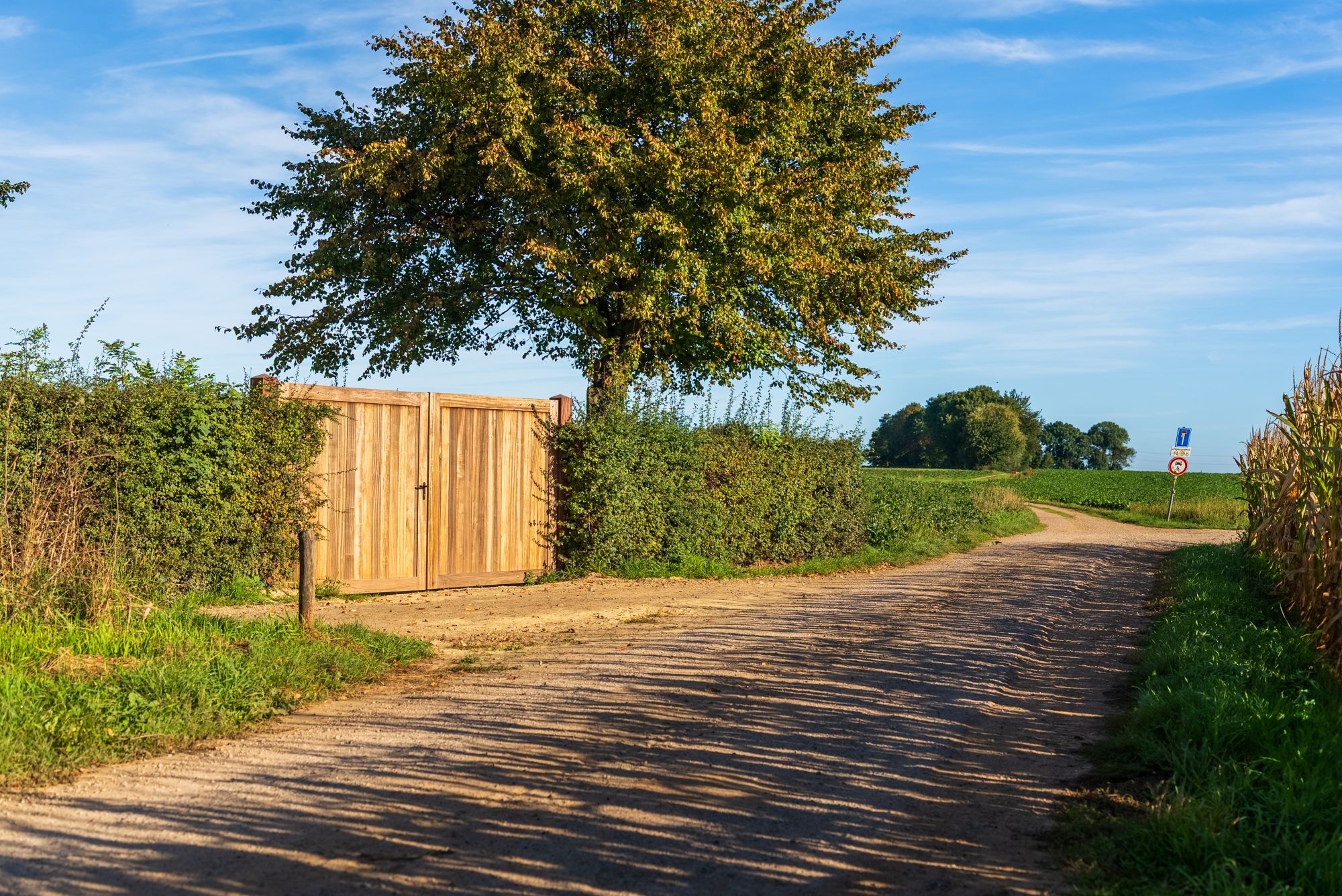 luxe dubbele poort
