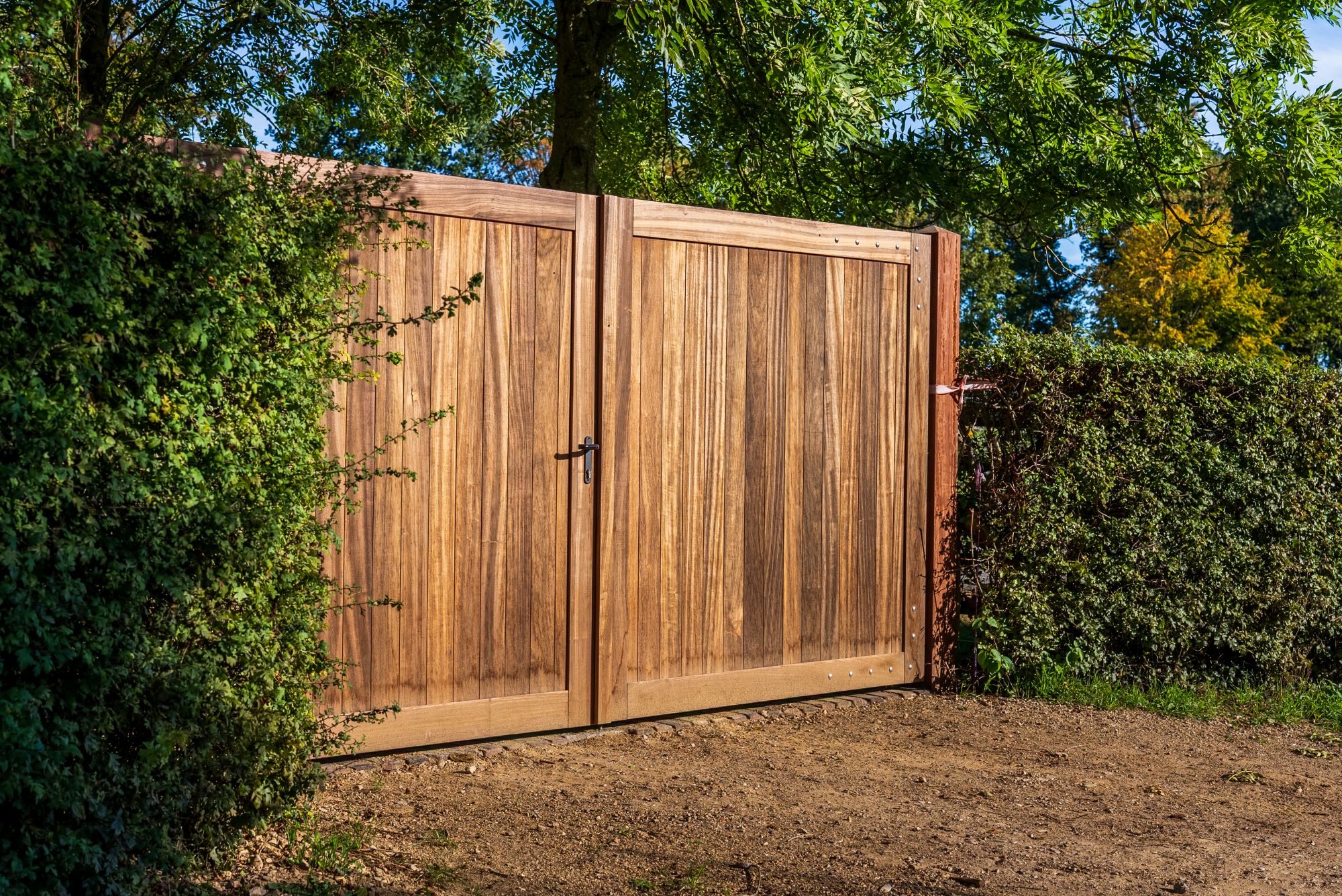 luxe houten poort