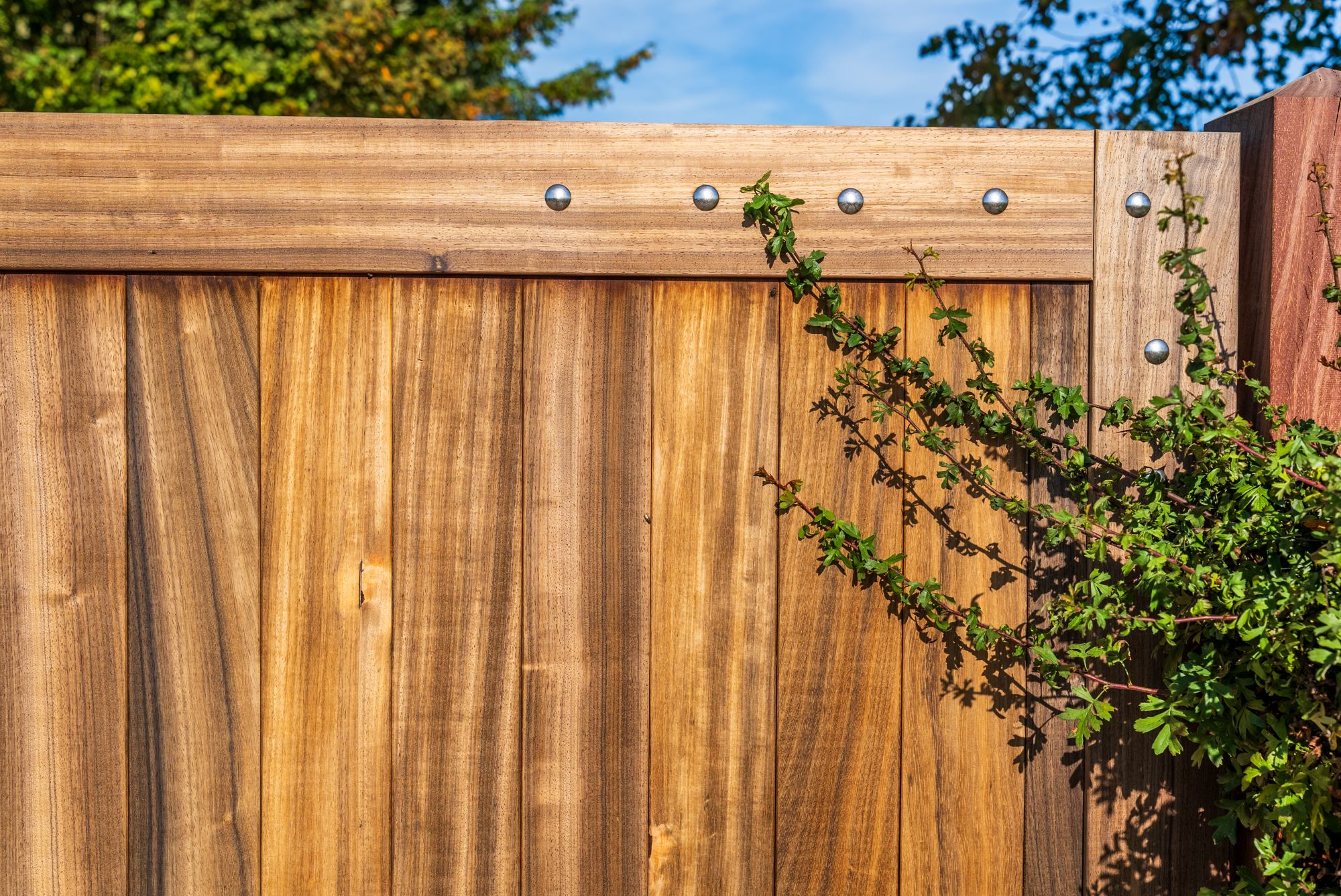 detail houten poort