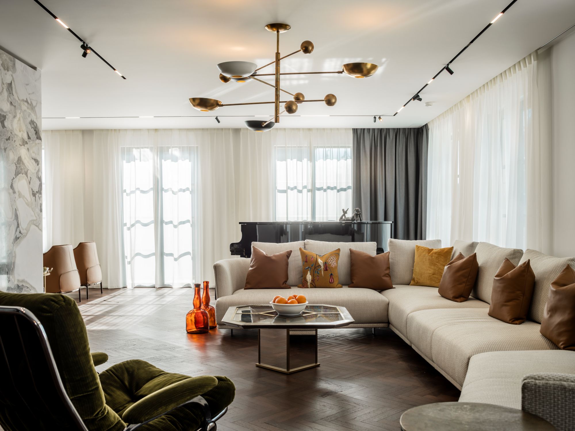 hanglamp in woonkamer