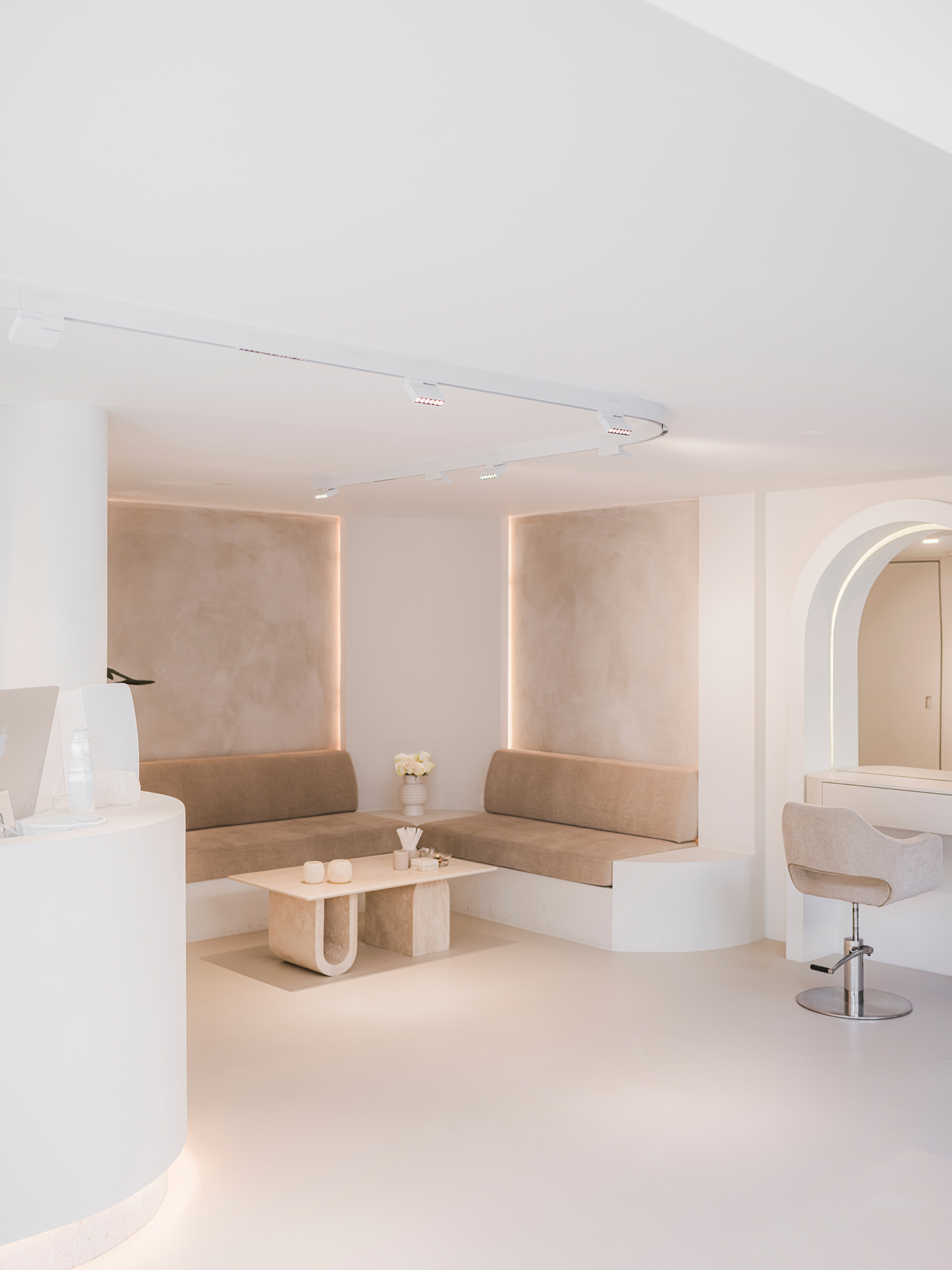 zithoek met verlichting