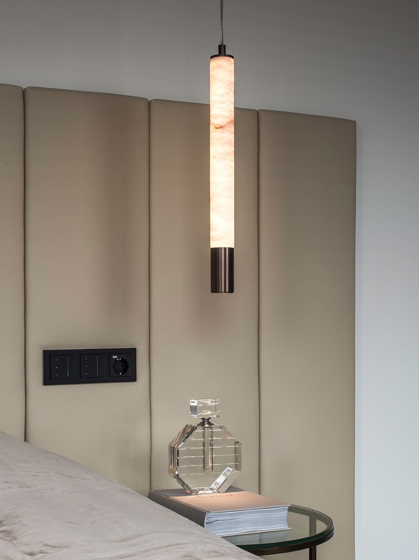 design lamp bij bed