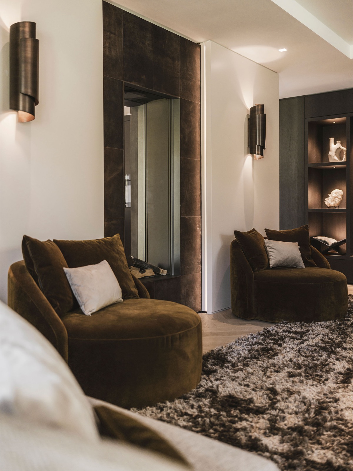 woonkamer met luxe meubels