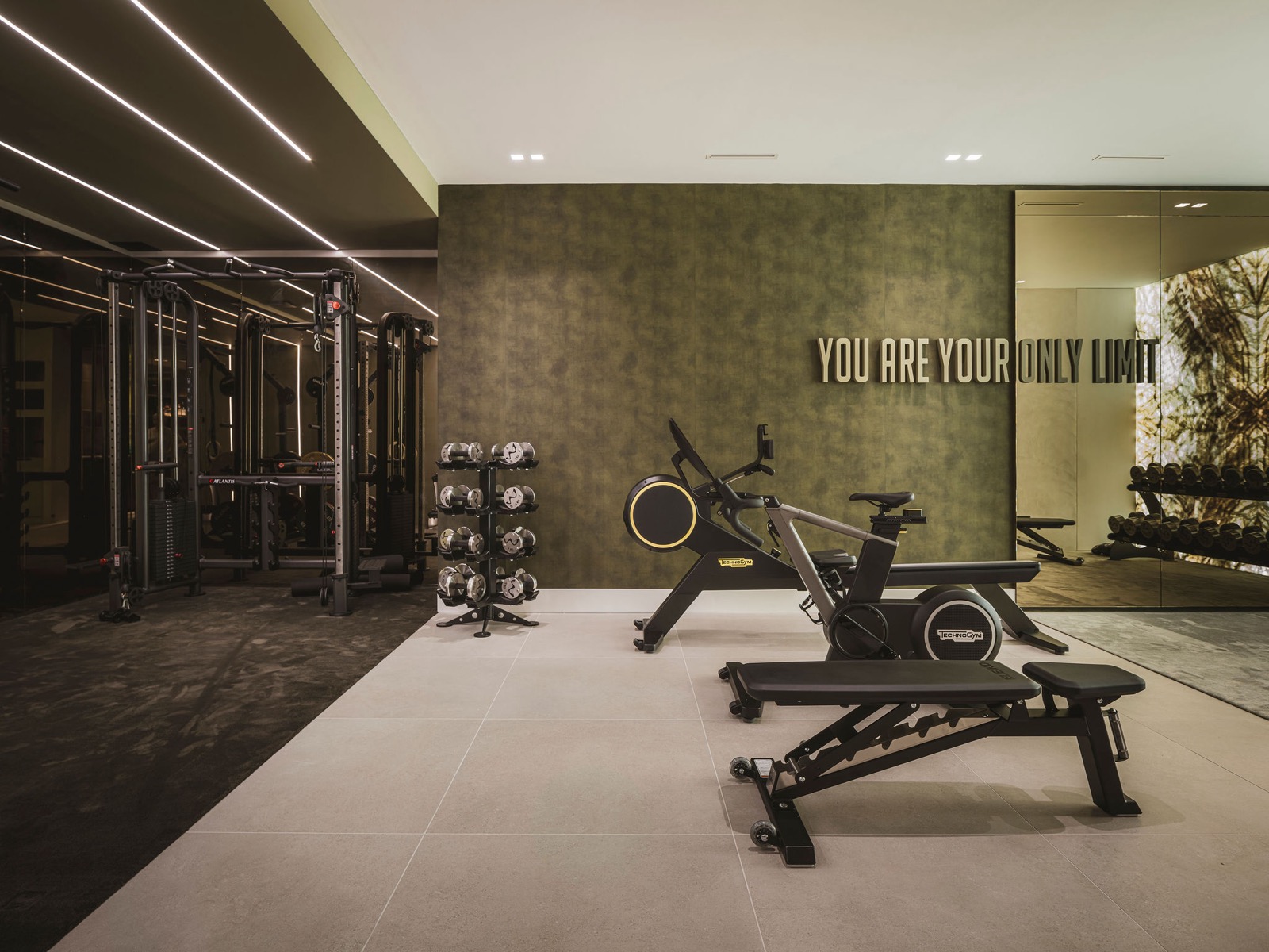 luxe fitnessruimte