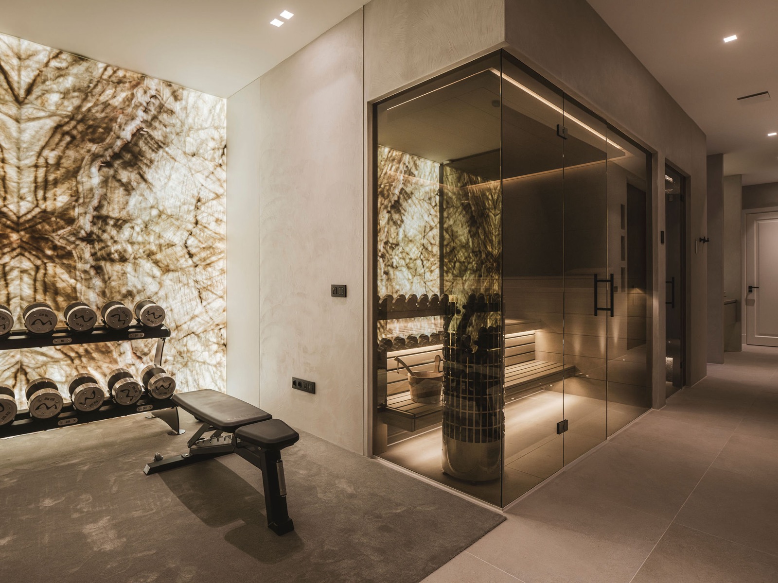 luxe saune in thuisgym
