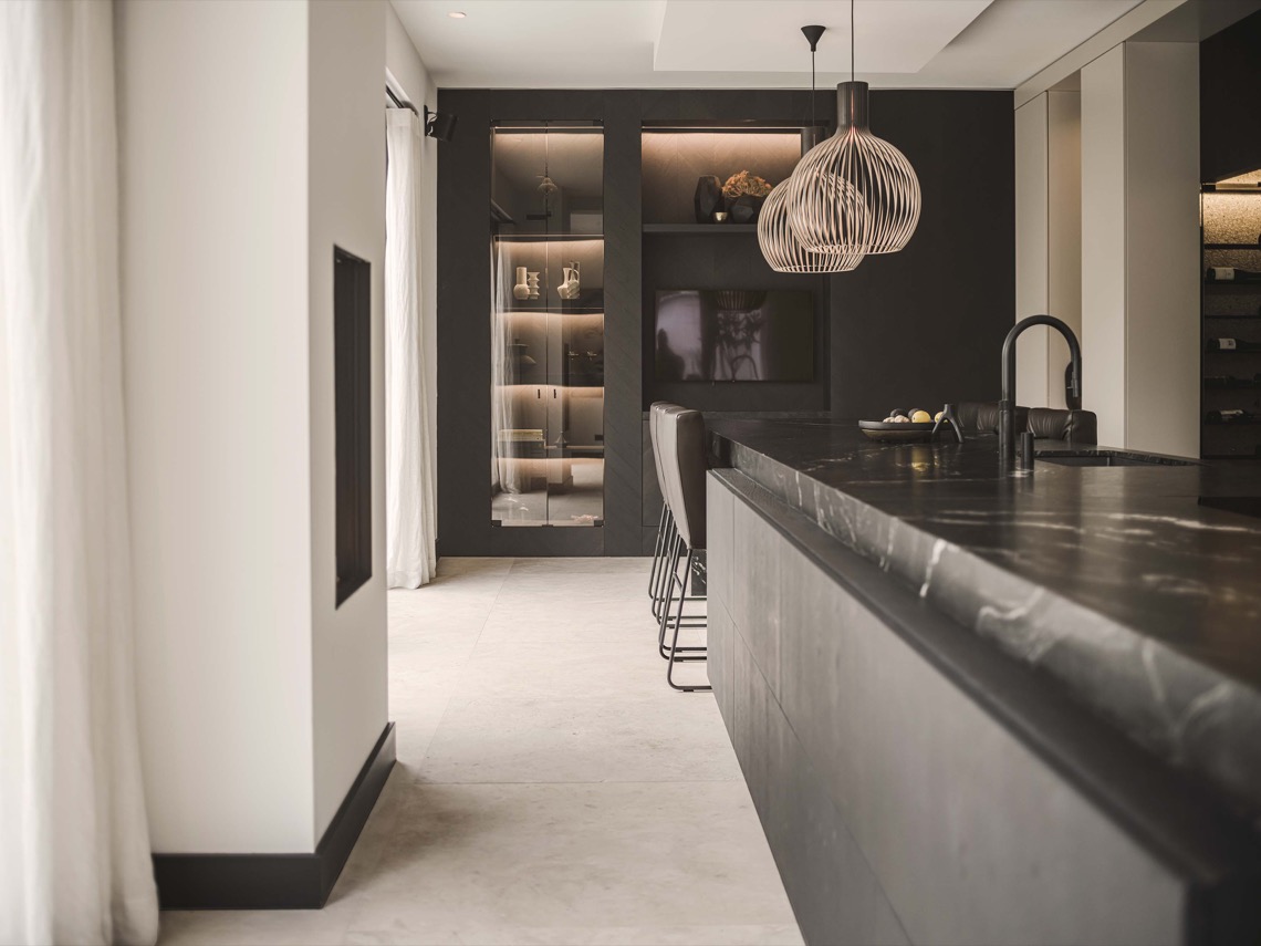 luxe keuken met maatwerk kast