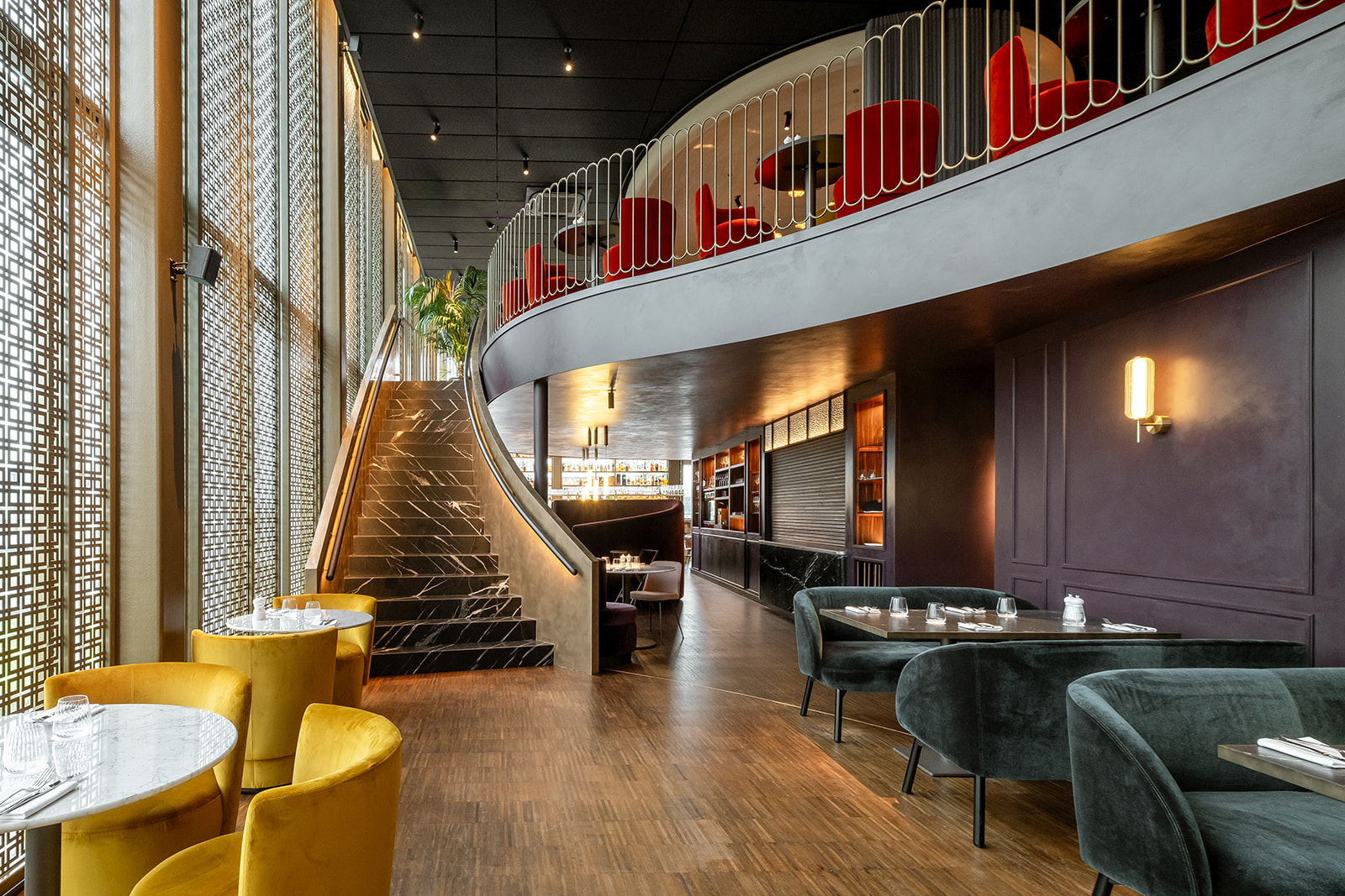 interieur met luxe wandafwerking
