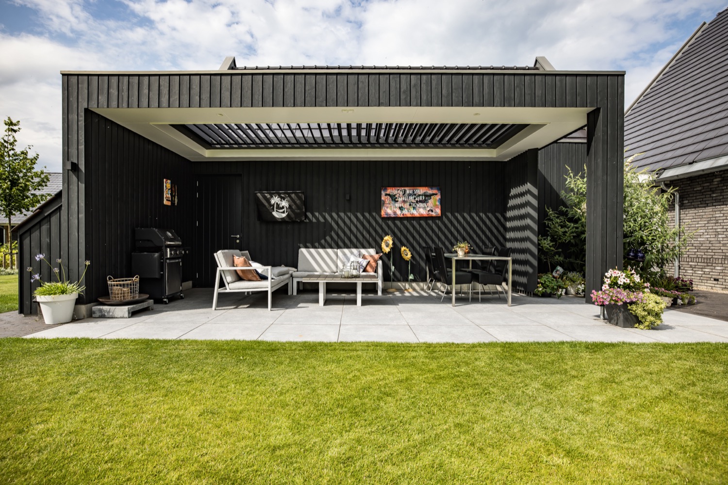 overkapping in tuin