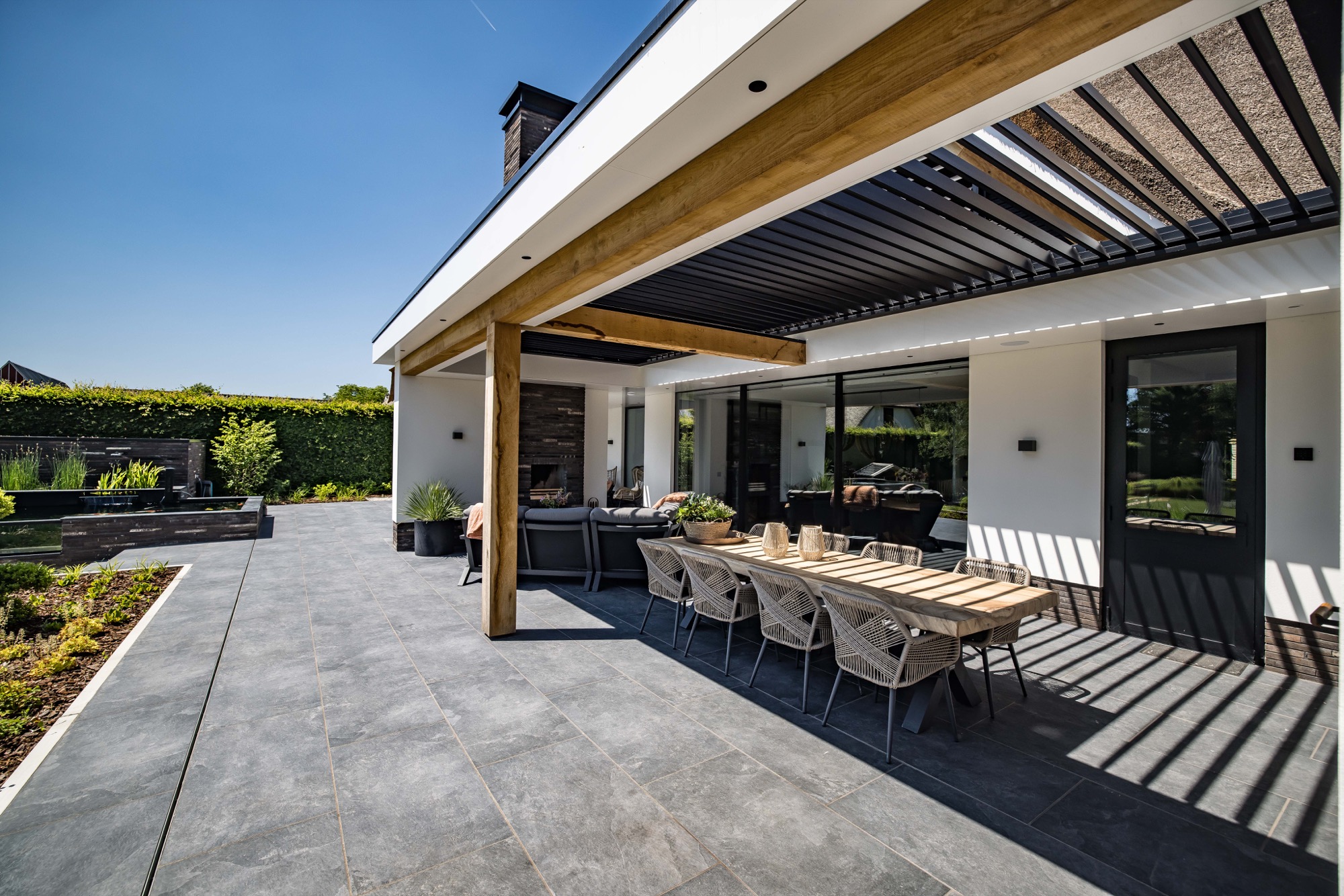 overkapping met terras