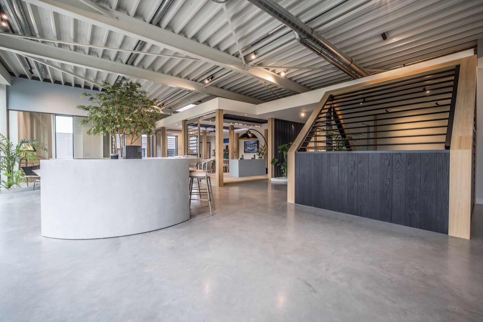 luxe showroom inrichting