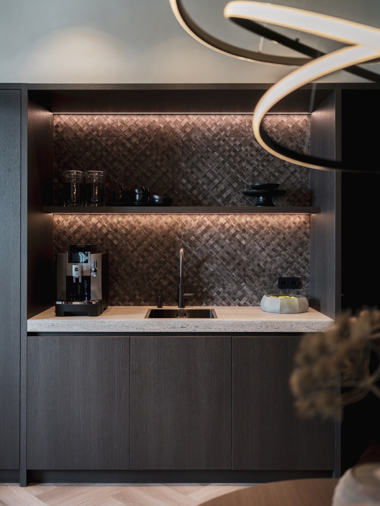 werkplekken met luxe interieur