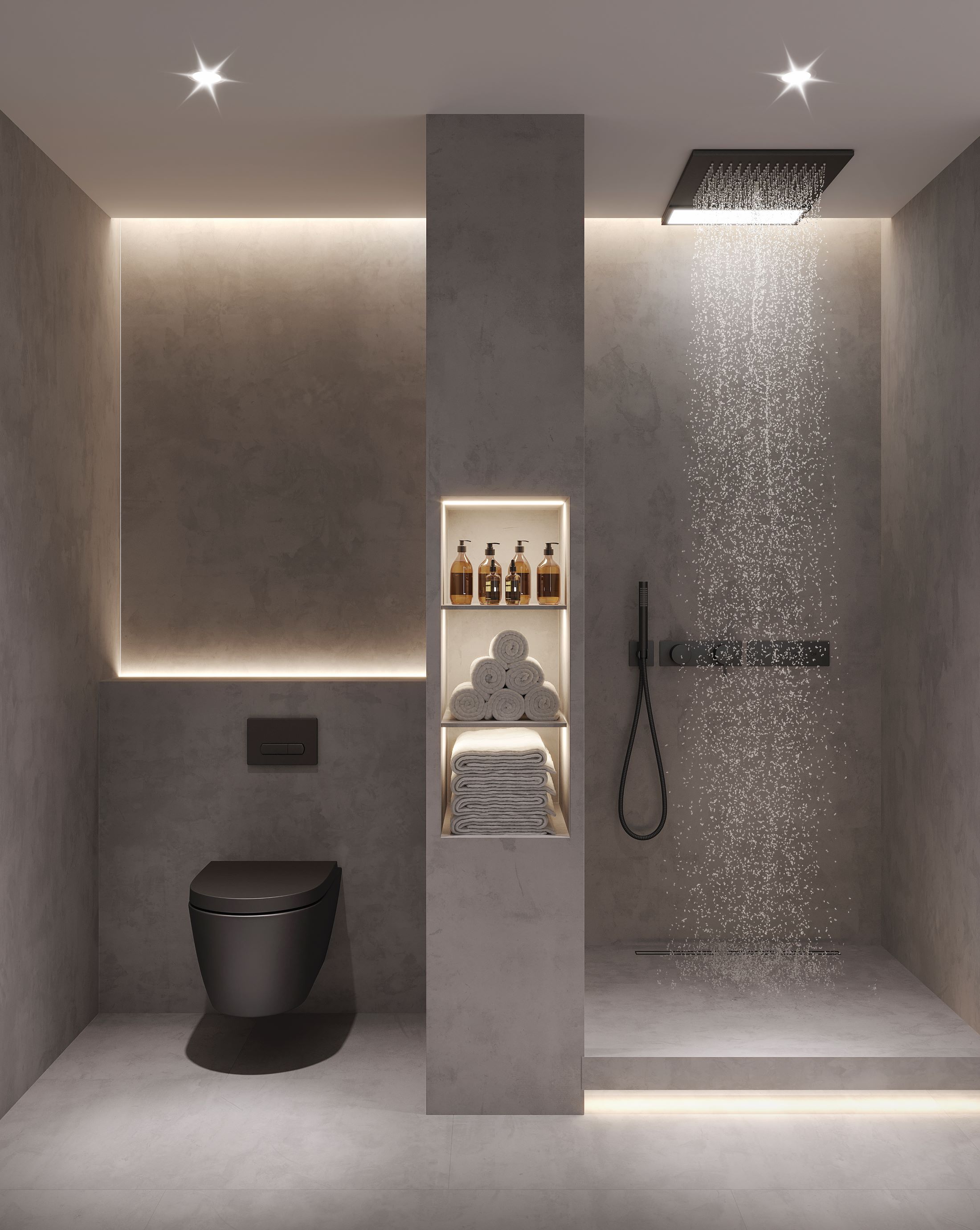 Luxe wandafwerking badkamer