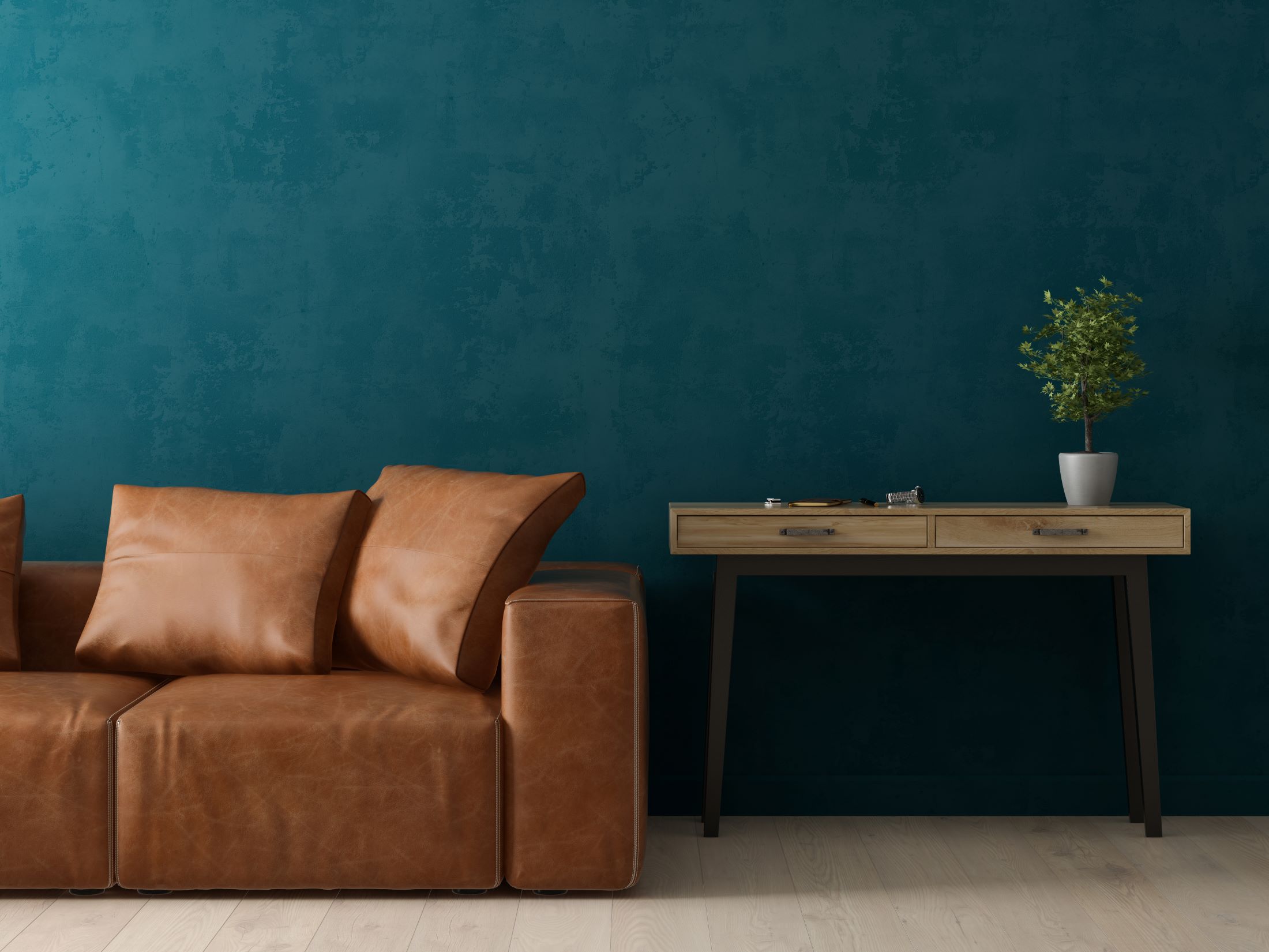 wandafwerking woonkamer