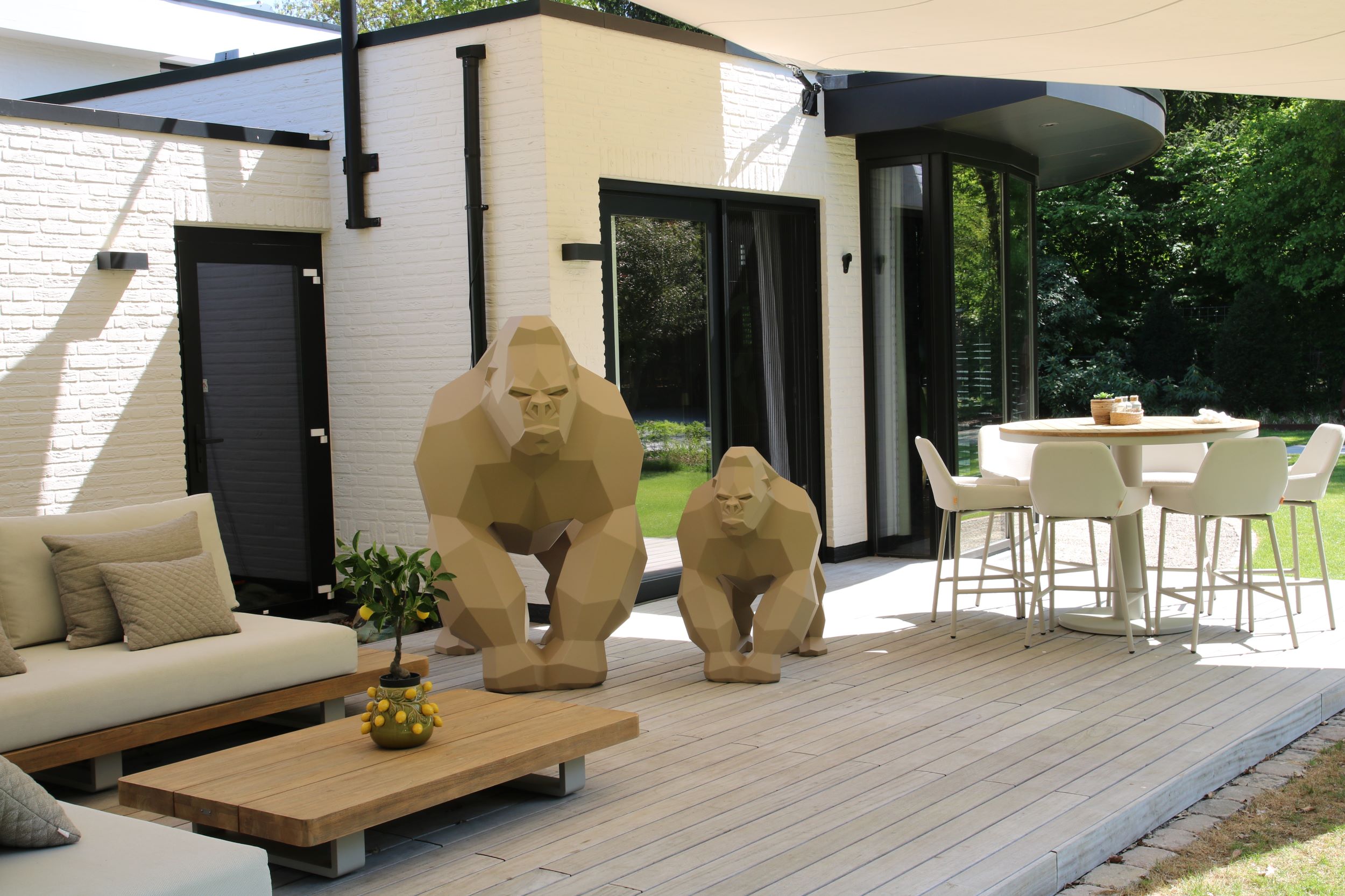 luxe stalen aap