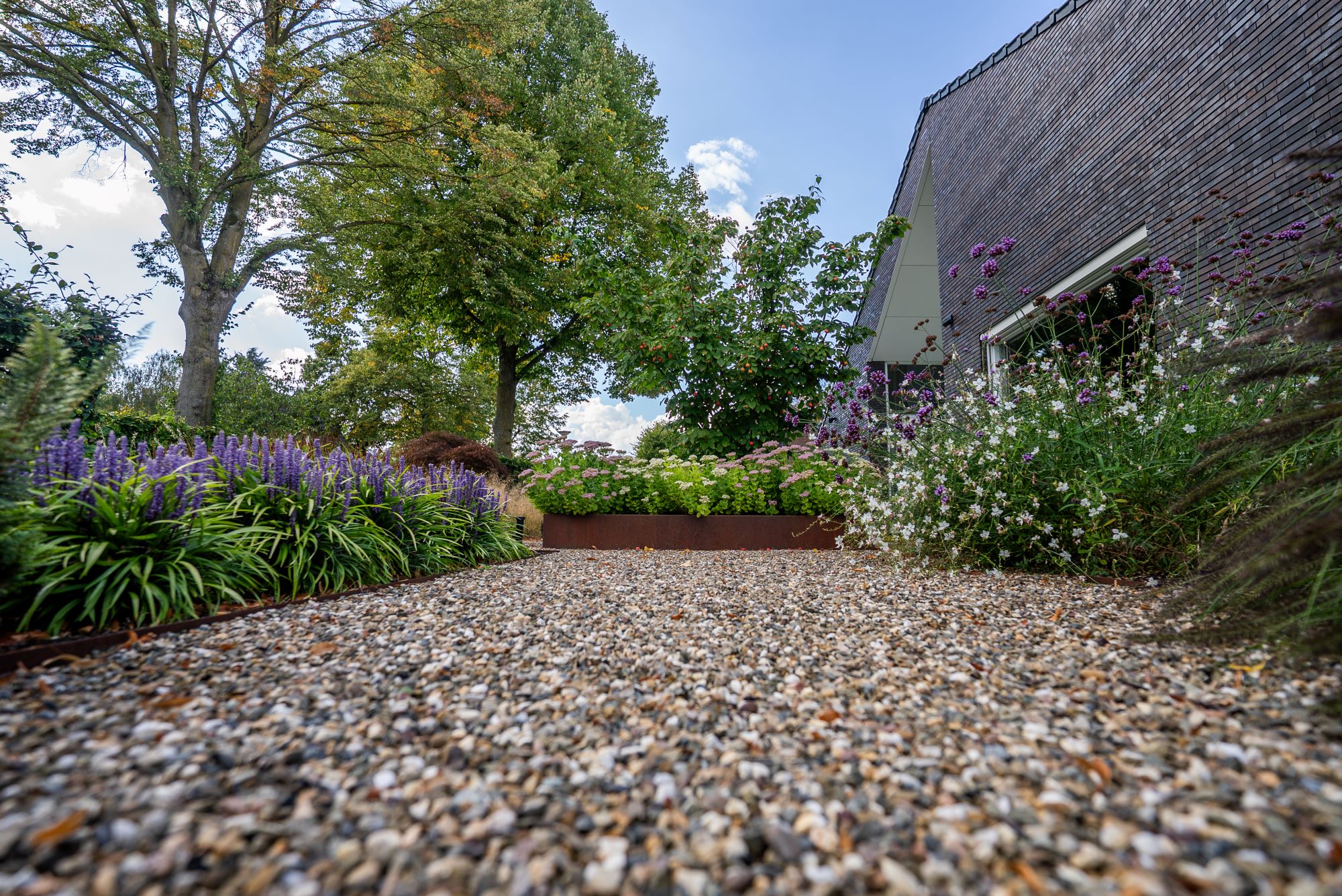 luxe tuin met grind
