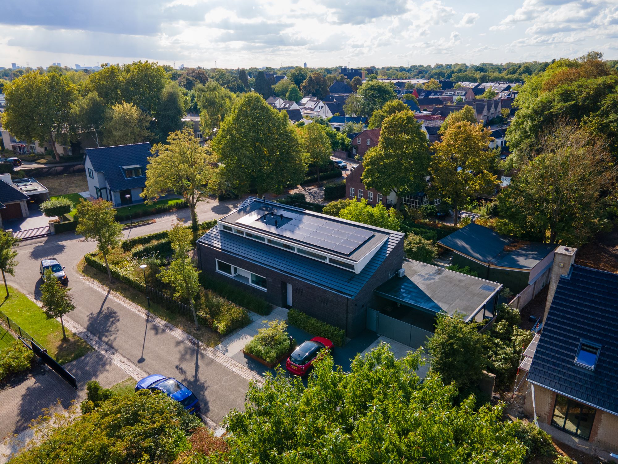villatuin van boven