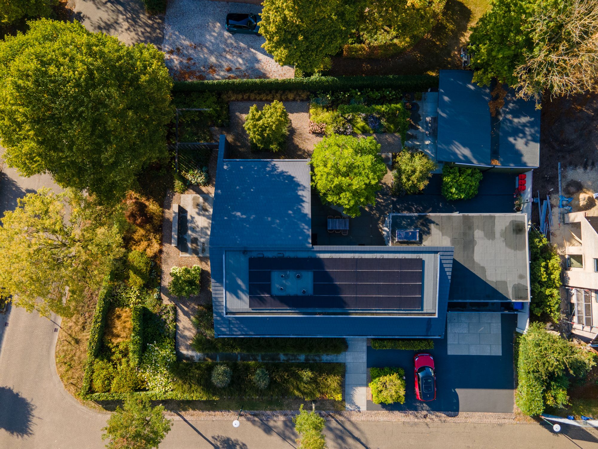 luxe tuin van boven
