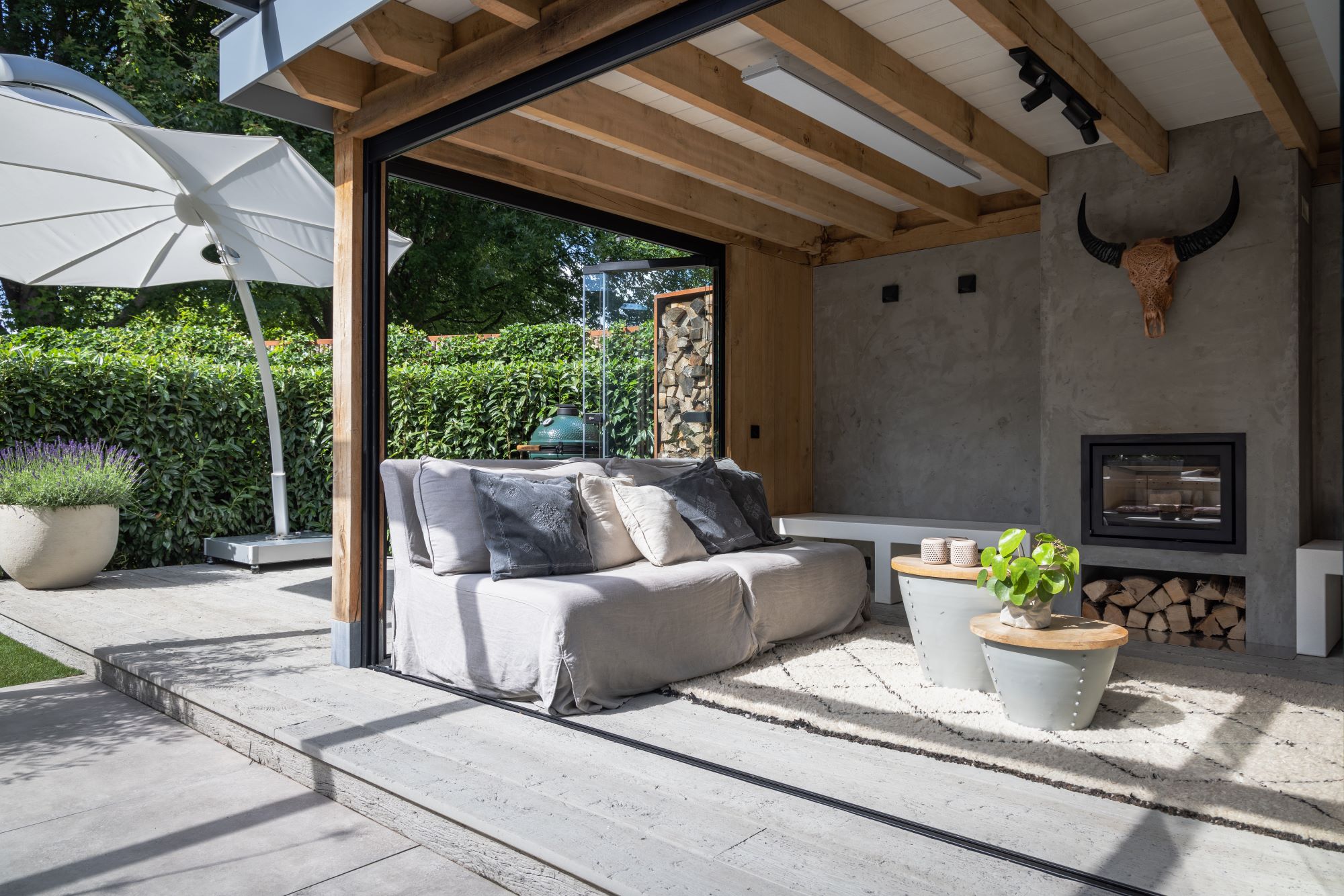 houten tuinkamer