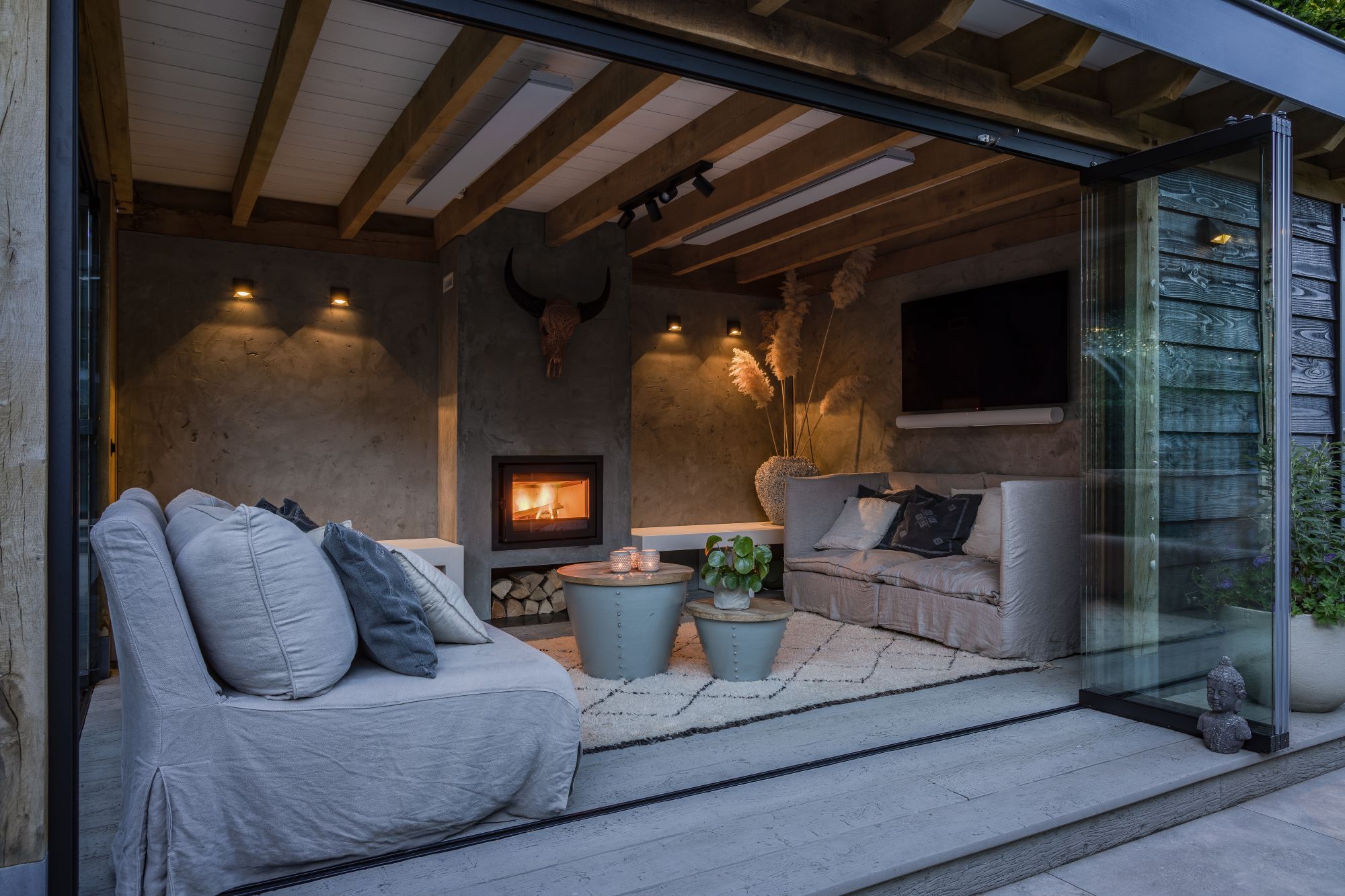 interieur eiken tuinkamer