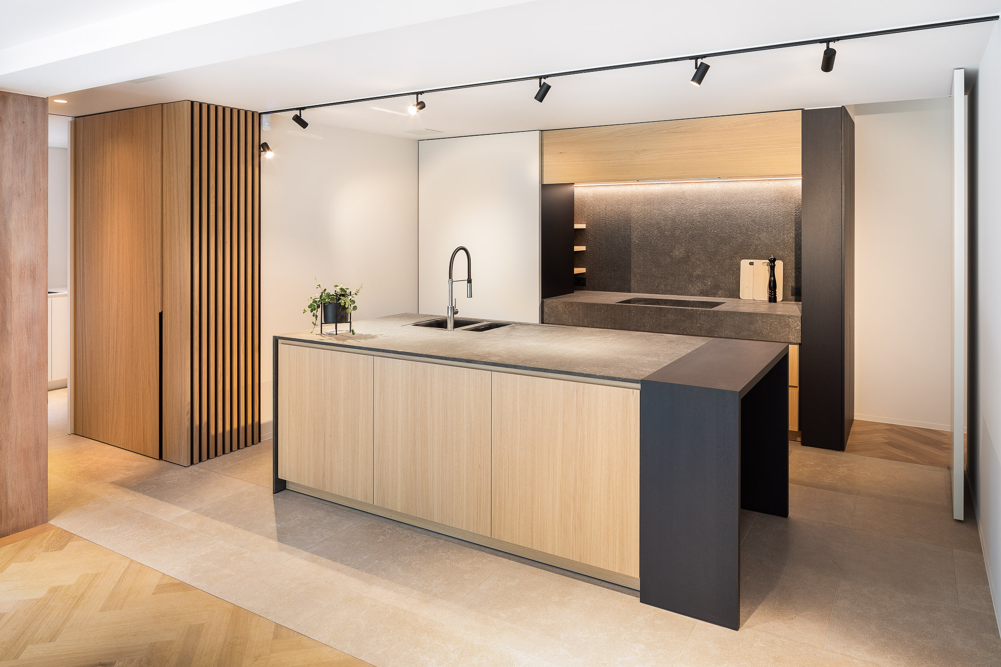 Luxe keuken met beton ciré afwerking