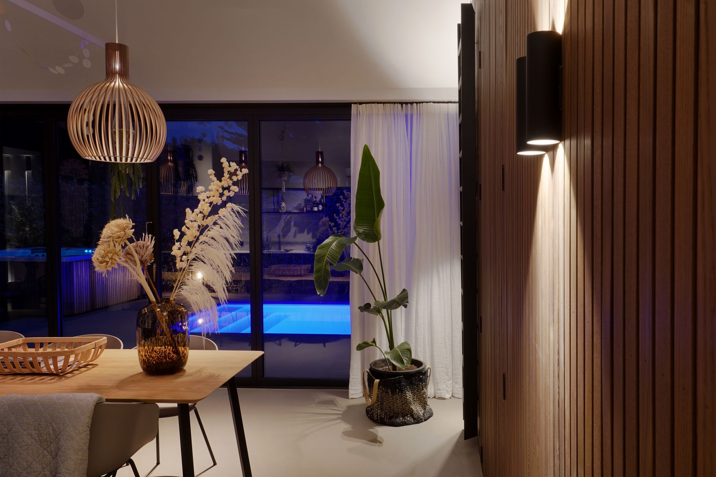 interieur met verlichting