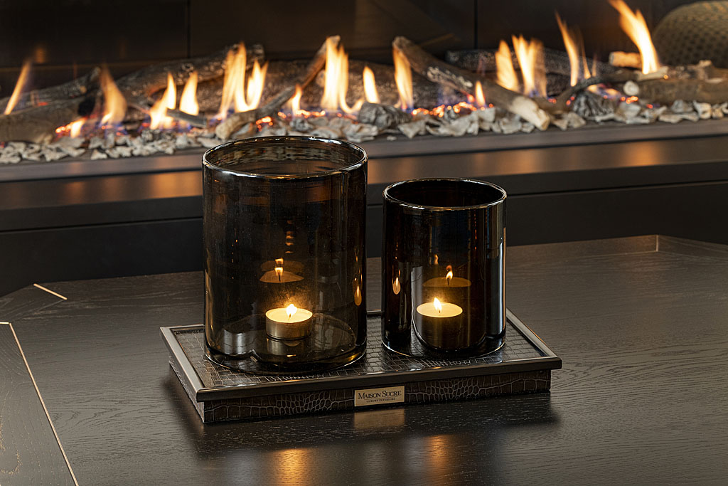 detail decoratie en haard