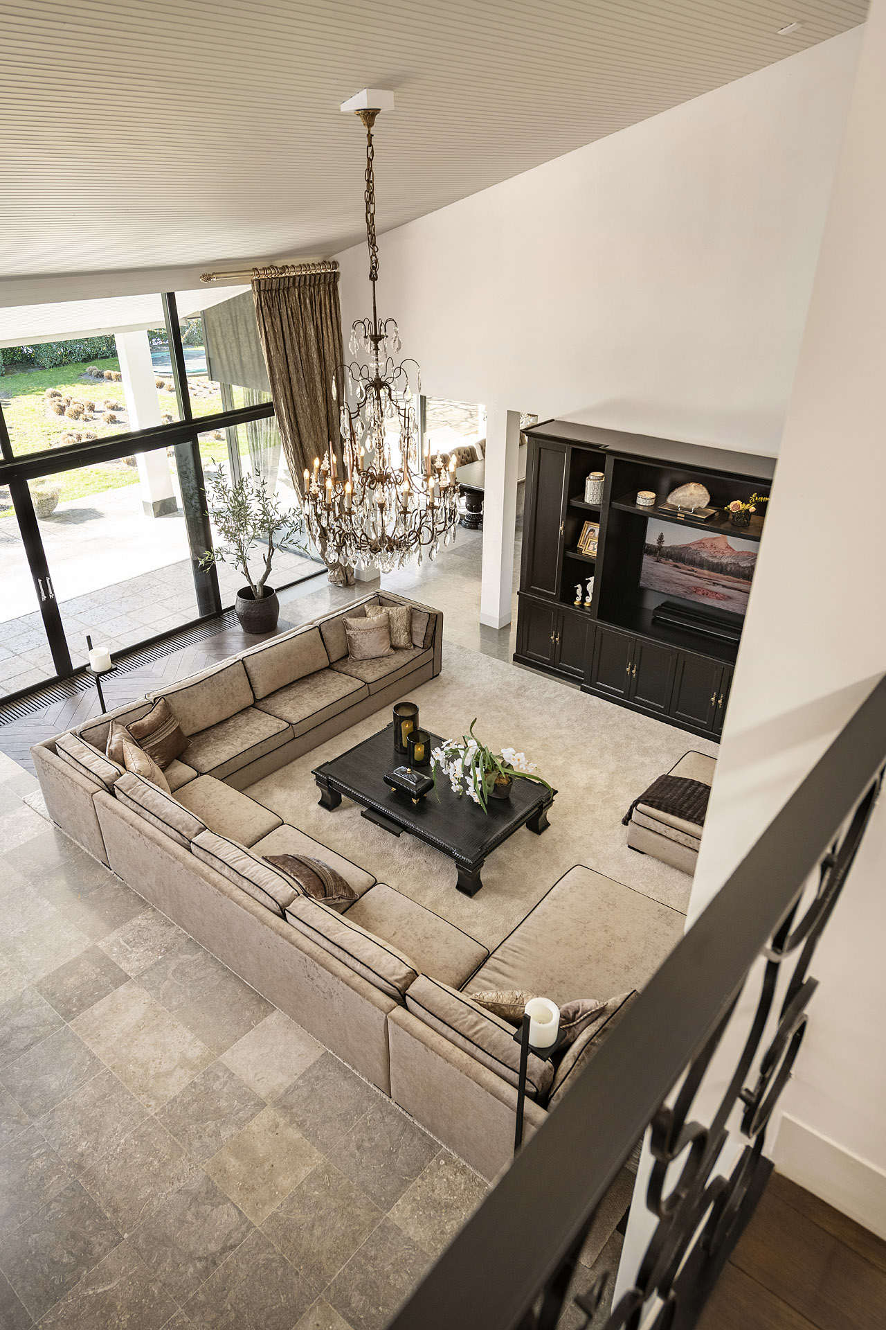 bovenaanzicht woonkamer