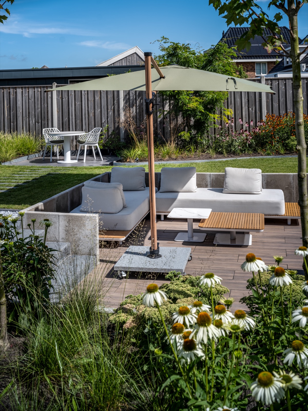 design tuin met zitkuil