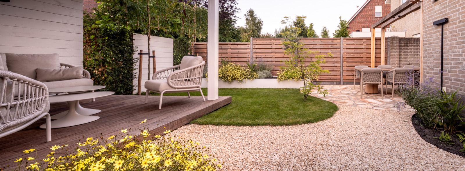 luxe tuin inrichting