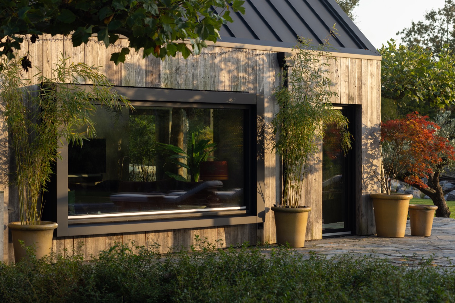 villa met houten gevelbekleding