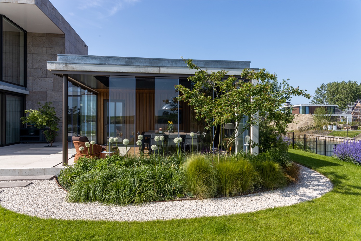 tuinkamer met veel glas