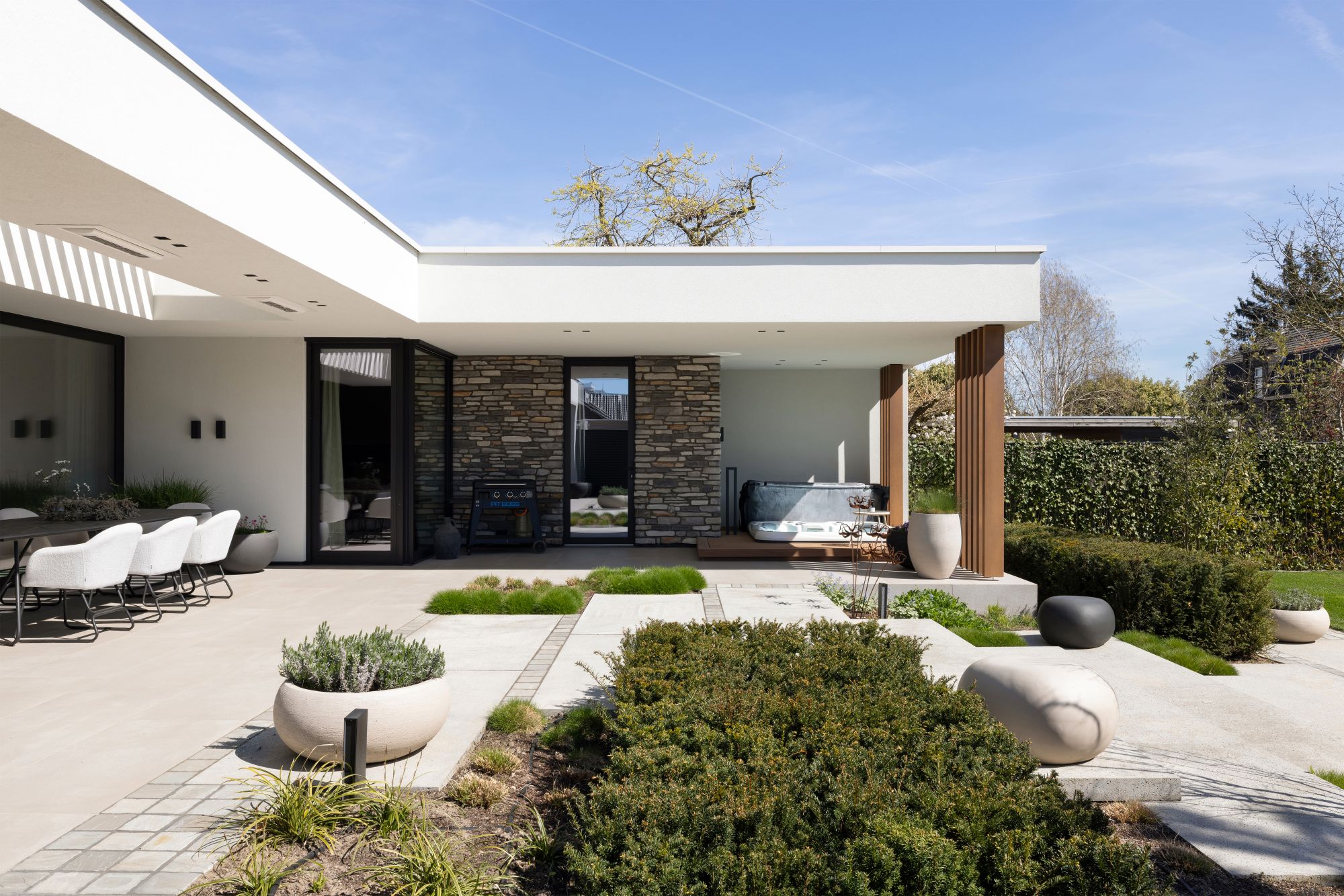 luxe villa tuin