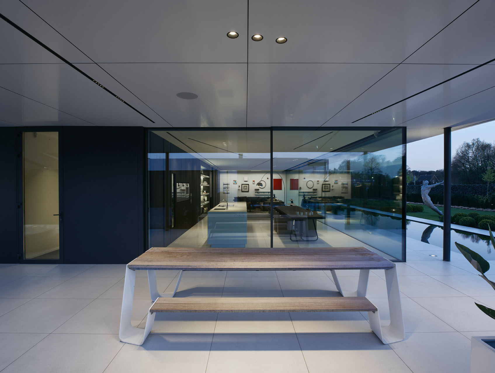 interieur keuken van buiten