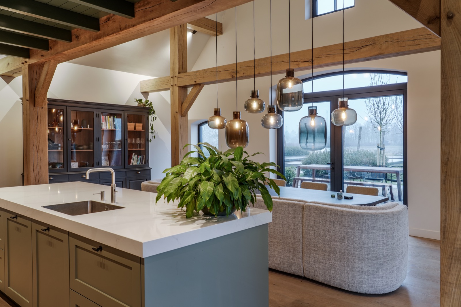 keuken met exclusieve verlichting