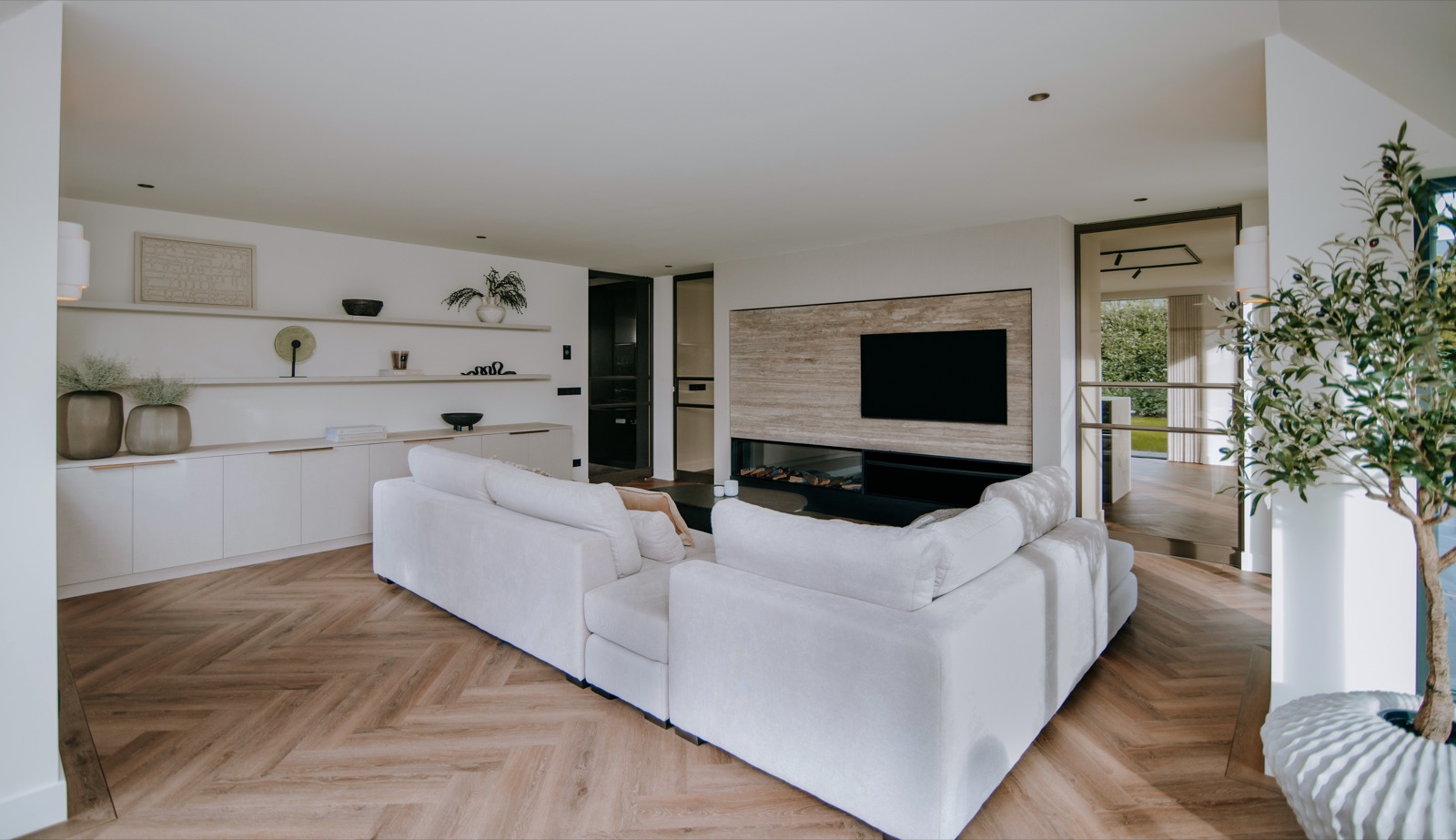 interieur met design verlichting