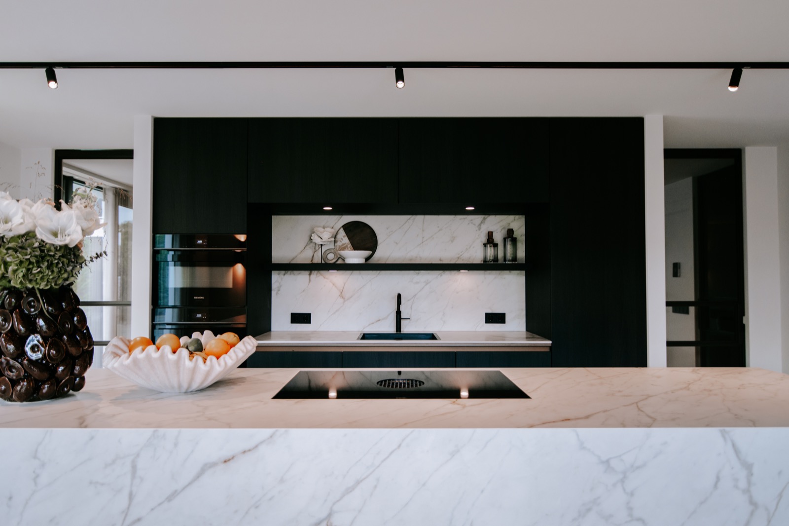 keuken met design verlichting