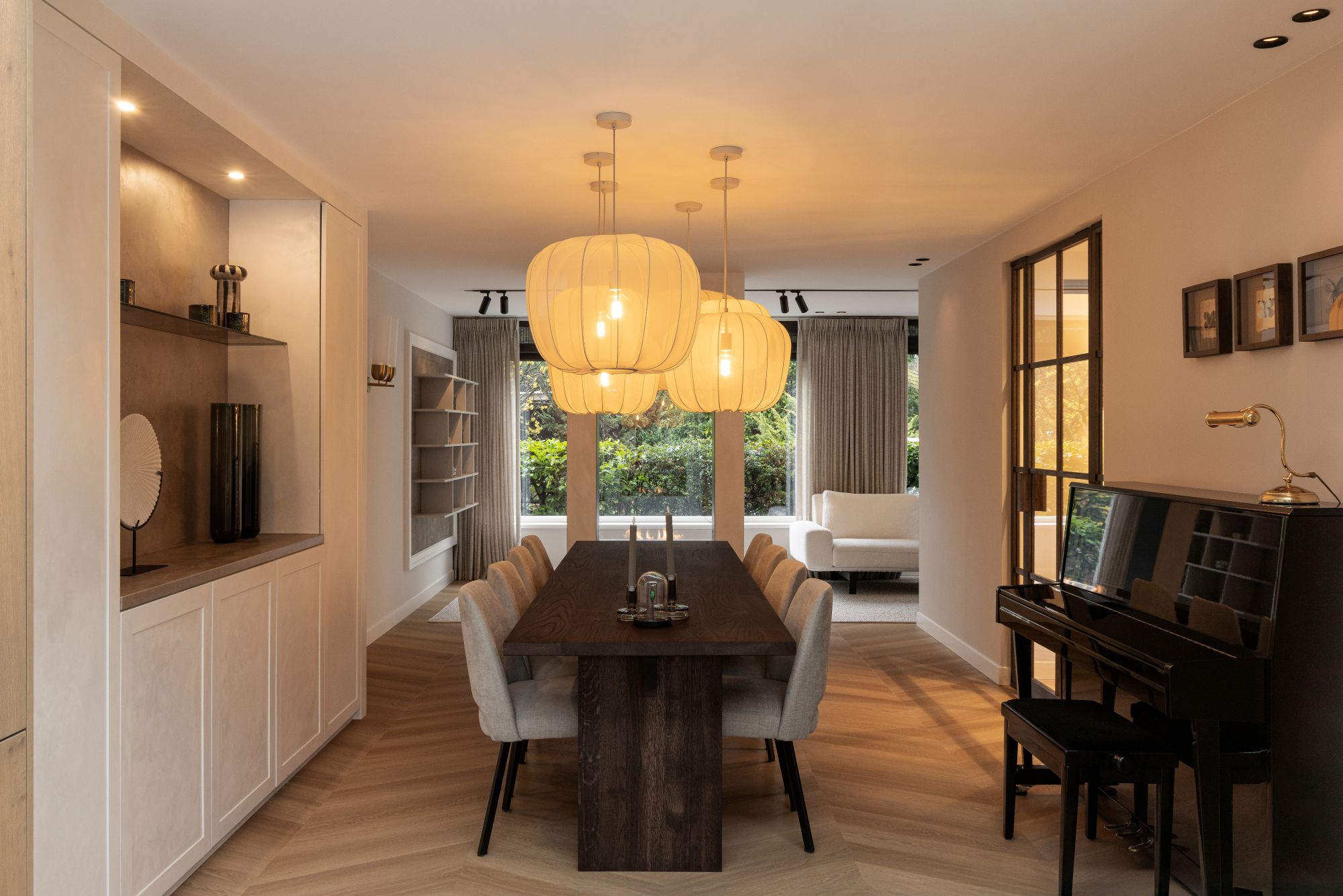 hanglampen boven eettafel