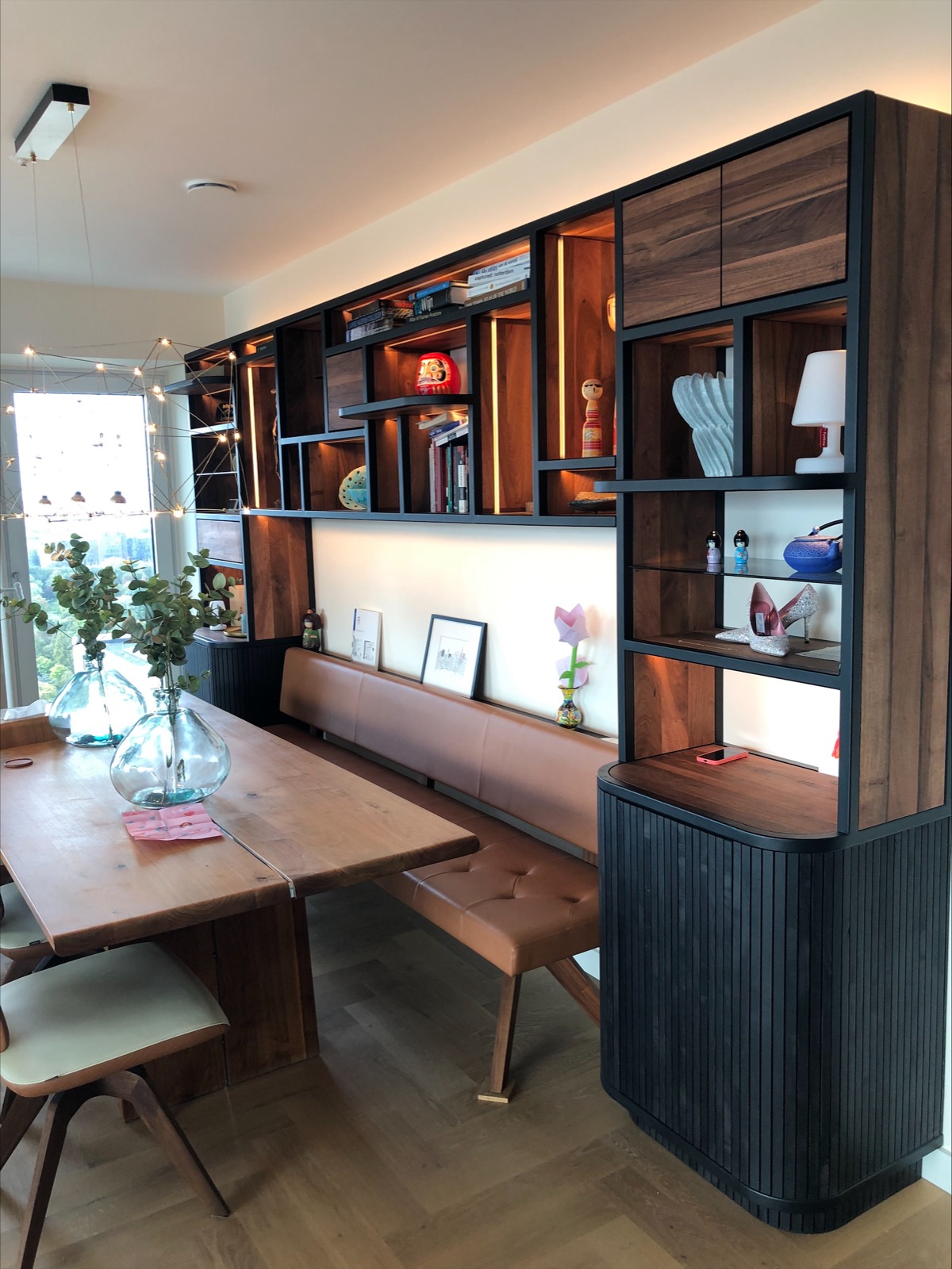 maatwerk wandkast met verlichting