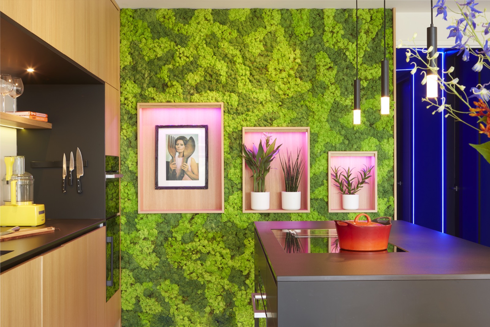 interieur met luxe ledverlicthing