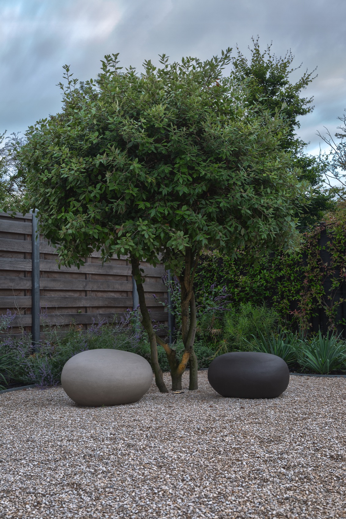 tuin met luxe beplanting