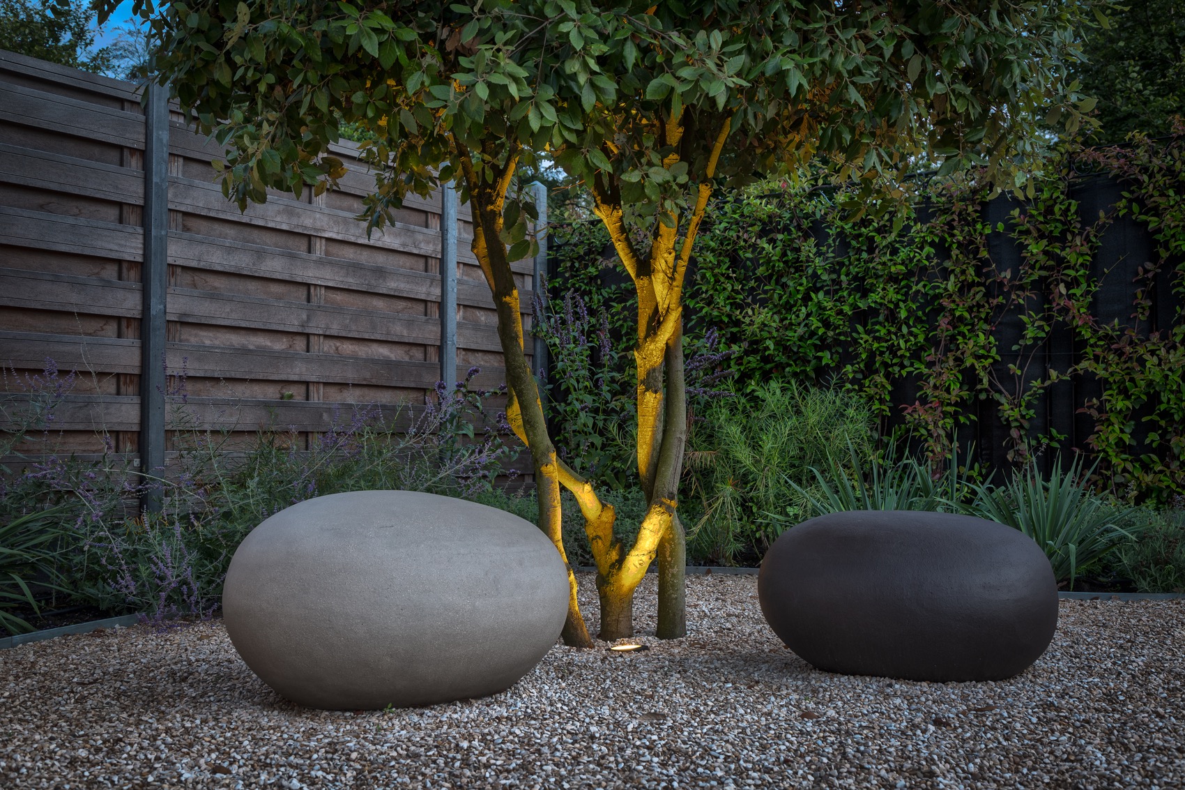 tuin met luxe aankleding