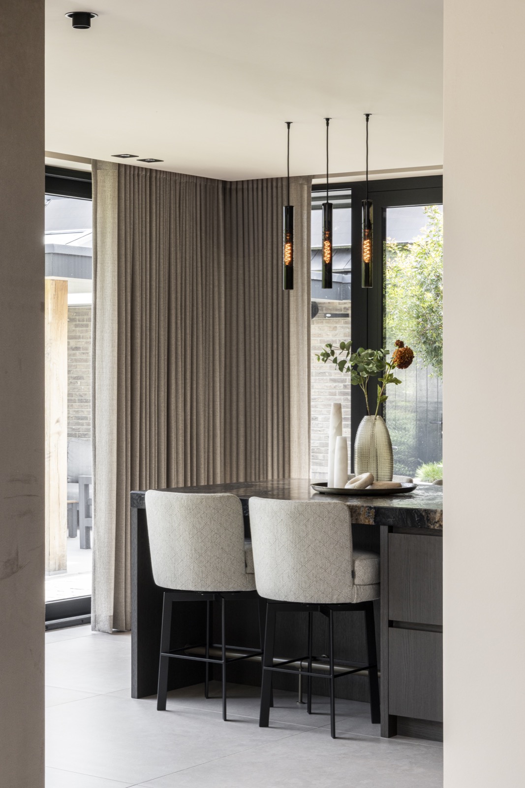 luxe keuken met bar