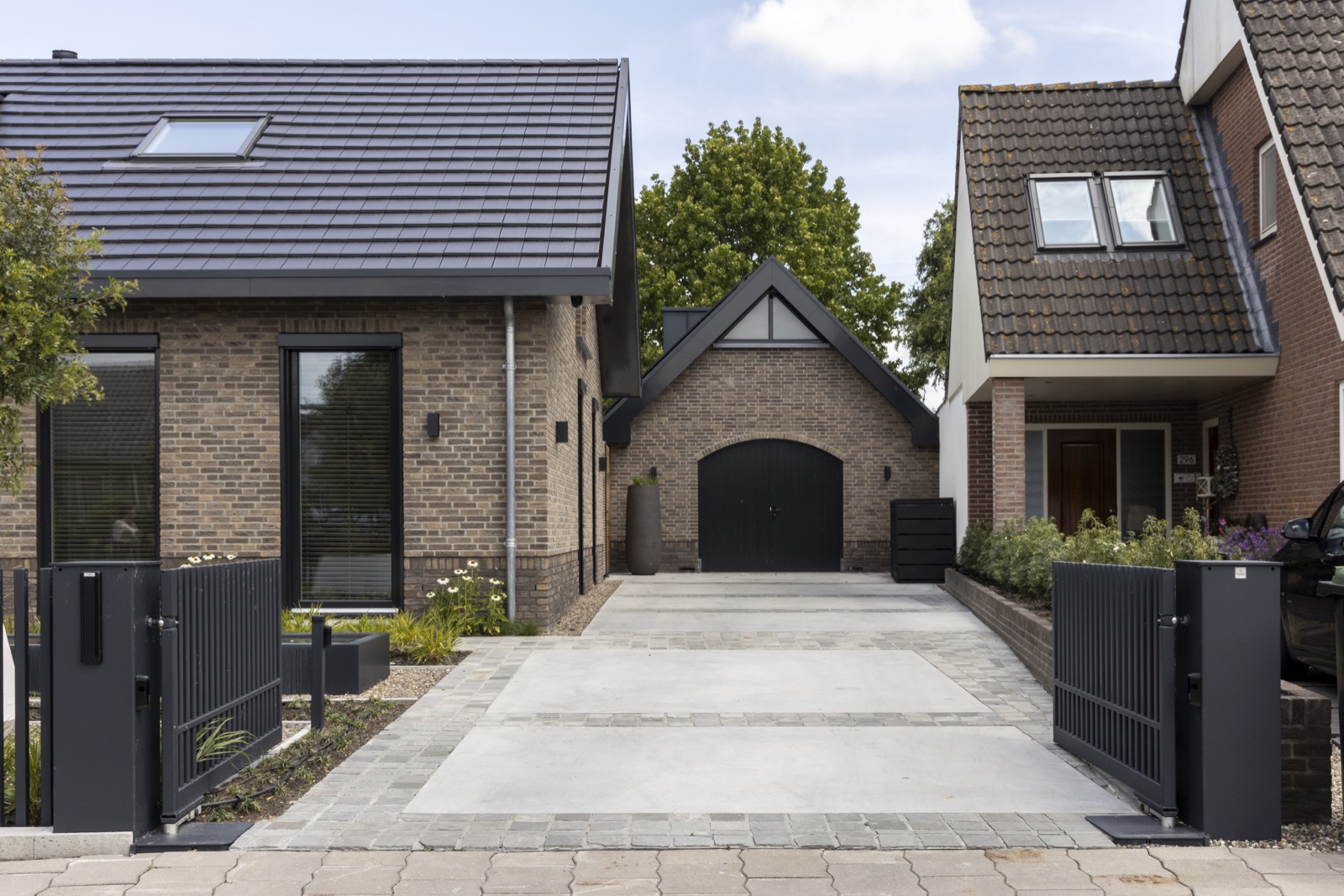 villa met oprit