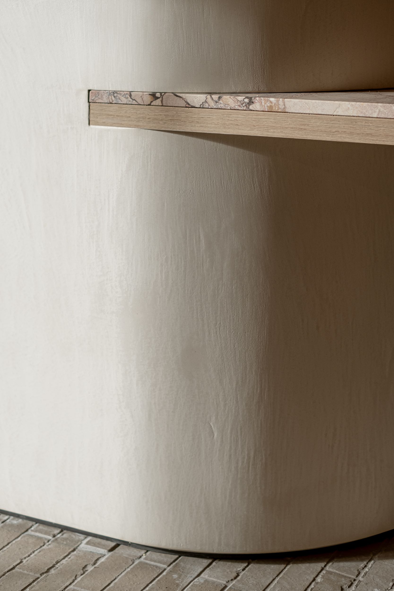 detailfoto wandafwerking