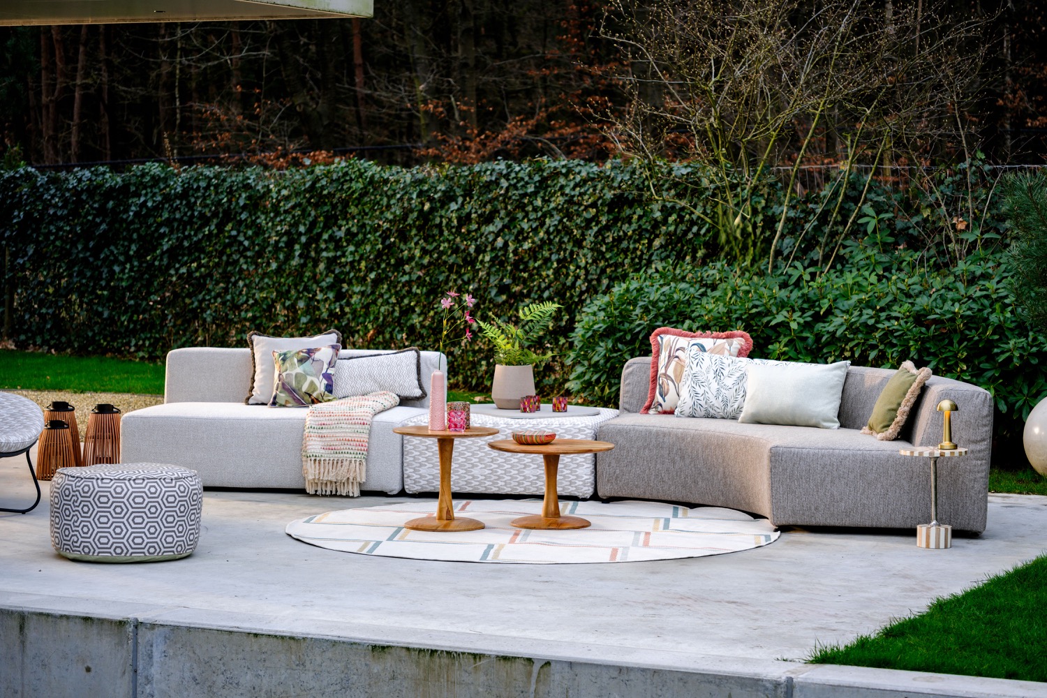 loungeset op terras