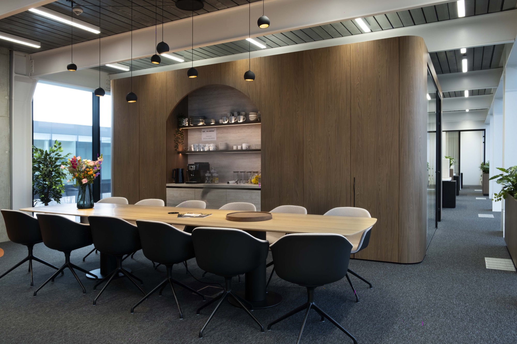 design keuken in kantoor kantine