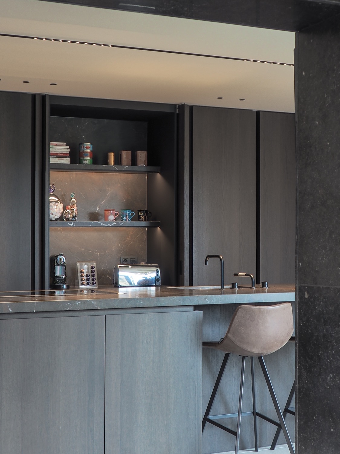 luxe houten keuken