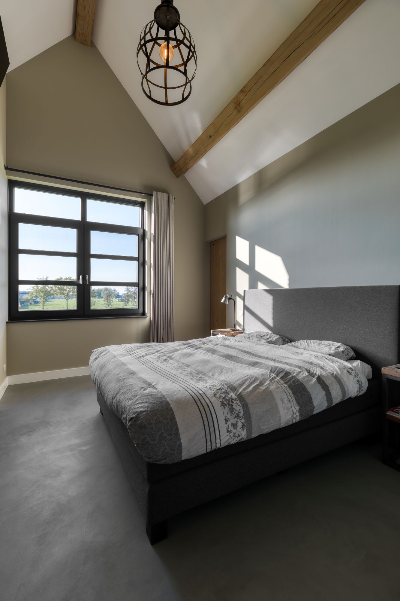 slaapkamer met gietvloer